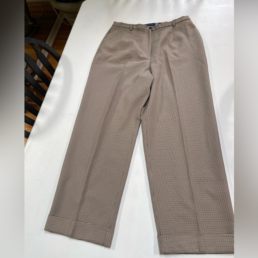 Karen Scott Houndstooth Print Pants Size 12